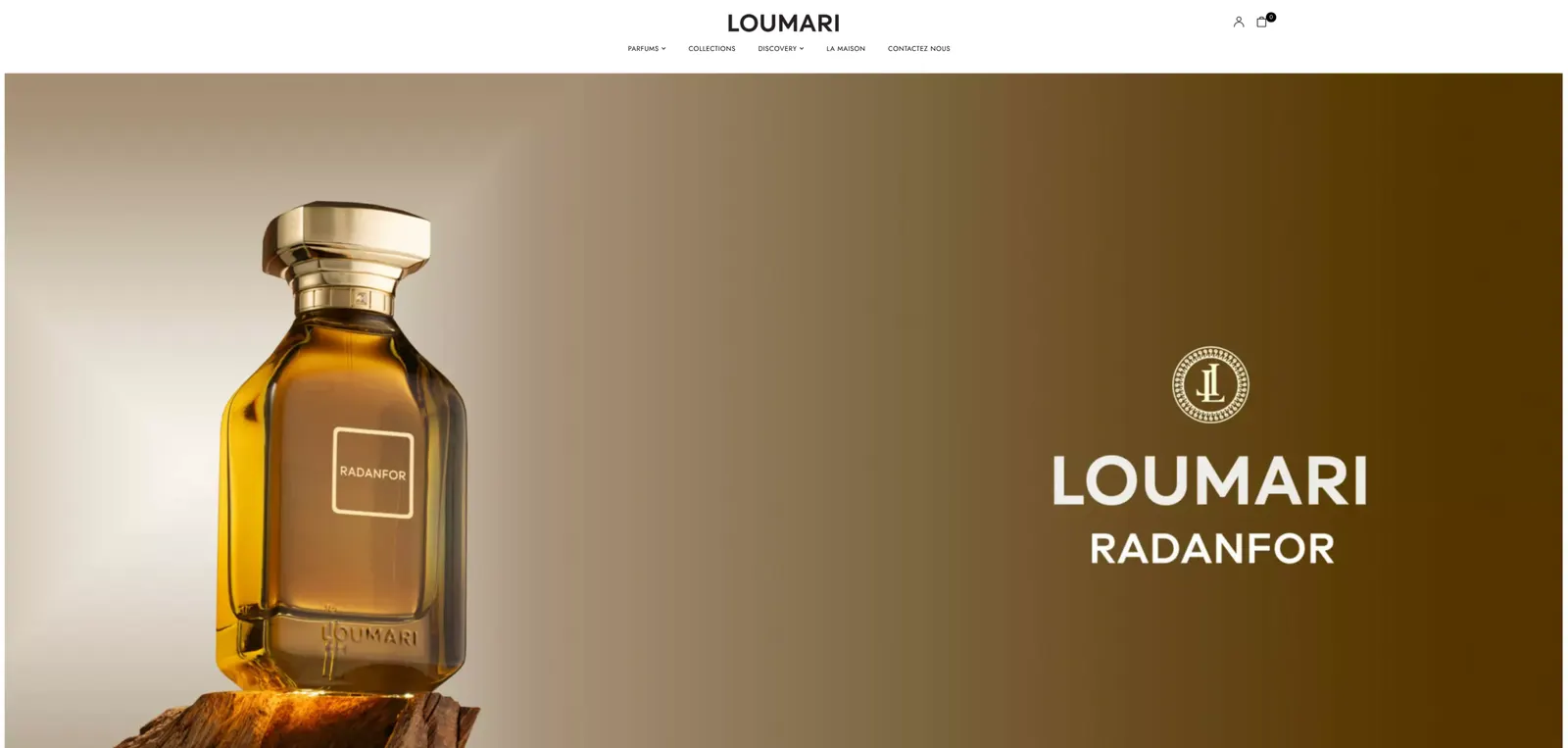 Aperçu du projet Loumari Parfum